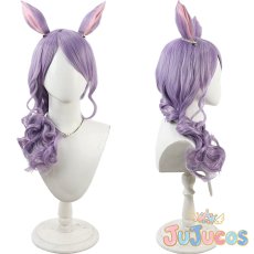 画像1: メジロマックイーン　心、夜風にさらわれて　コスプレウィッグ　ウマ娘プリティーダービー　コスプレ鬘　JUJUcosplay (1)