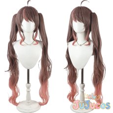 画像1: VTuber　夏色まつり　魔法少女衣装　コスプレウィッグ　バーチャルYouTuber　コスプレ鬘　JUJUcosplay (1)