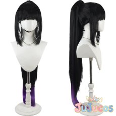 画像1: 角楯カリン　バニーガール姿　コスプレウィッグ　ブルーアーカイブ　コスプレ鬘　JUJUcosplay (1)