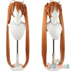 画像1: 神楽坂明日菜　コスプレウィッグ　魔法先生ネギま!　コスプレ鬘　JUJUcosplay (1)