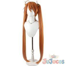 画像4: 神楽坂明日菜　コスプレウィッグ　魔法先生ネギま!　コスプレ鬘　JUJUcosplay (4)