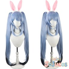 画像1: VTuber　兎田ぺこら　堕天使パンク風衣装　コスプレウィッグ　バーチャルYouTuber　コスプレ鬘　JUJUcosplay (1)