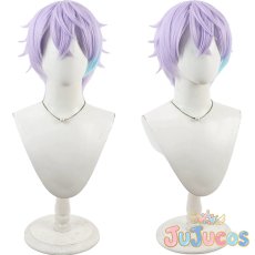 画像1: VTuber　水月ルザク　コスプレウィッグ　バーチャルYouTuber　コスプレ鬘　JUJUcosplay (1)