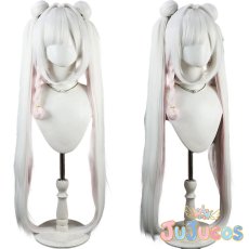 画像1: プラナ　ハロウィンVer.　キョンシー　コスプレウィッグ　ブルーアーカイブ　コスプレ鬘　JUJUcosplay (1)