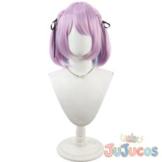 画像2: VTuber　紫宮るな　初期衣装　コスプレウィッグ　バーチャルYouTuber　コスプレ鬘　JUJUcosplay (2)