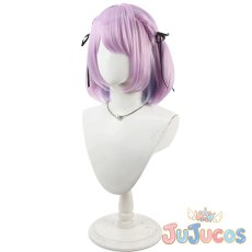 画像3: VTuber　紫宮るな　初期衣装　コスプレウィッグ　バーチャルYouTuber　コスプレ鬘　JUJUcosplay (3)