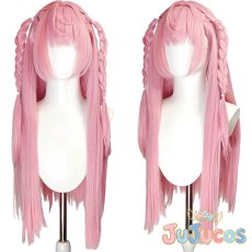 画像1: VTuber　結城さくな　和風メイド服　コスプレウィッグ　バーチャルYouTuber　コスプレ鬘　JUJUcosplay (1)