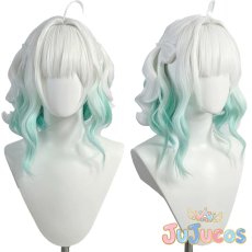 画像1: VTuber　Mint Fantome(ミント・ファントーム)　コスプレウィッグ　バーチャルYouTuber　コスプレ鬘　JUJUcosplay (1)