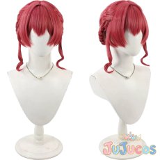 画像1: VTuber　宝鐘マリン　一番くじ　Wedding Dress　コスプレウィッグ　バーチャルYouTuber　コスプレ鬘　JUJUcosplay (1)