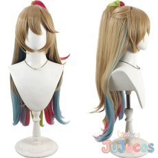 画像1: ゲームバズーカガール　コスプレウィッグ　#コンパス 戦闘摂理解析システム　コスプレ鬘　JUJUcosplay (1)