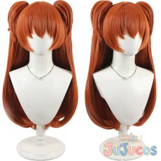 画像1: 惣流・アスカ・ラングレー　プラグスーツ　コスプレウィッグ　新世紀エヴァンゲリオン　コスプレ鬘　JUJUcosplay (1)