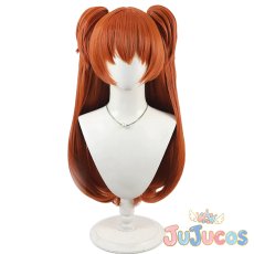 画像2: 惣流・アスカ・ラングレー　プラグスーツ　コスプレウィッグ　新世紀エヴァンゲリオン　コスプレ鬘　JUJUcosplay (2)
