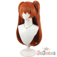 画像4: 惣流・アスカ・ラングレー　プラグスーツ　コスプレウィッグ　新世紀エヴァンゲリオン　コスプレ鬘　JUJUcosplay (4)