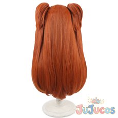 画像5: 惣流・アスカ・ラングレー　プラグスーツ　コスプレウィッグ　新世紀エヴァンゲリオン　コスプレ鬘　JUJUcosplay (5)