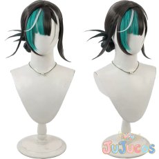 画像1: Vtuber　輪堂千速　Solid Edge衣装　コスプレウィッグ　バーチャルYouTuber　コスプレ鬘　JUJUcosplay (1)