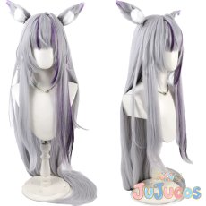 画像1: Vtuber　樋口楓　シベリアンハスキー衣装　コスプレウィッグ　バーチャルYouTuber　コスプレ鬘　JUJUcosplay (1)