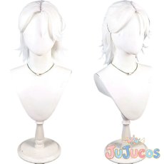 画像1: ミヤジ　バレンタイン　コスプレウィッグ　悪魔執事と黒い猫　コスプレ鬘　JUJUcosplay (1)