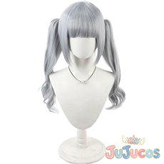 画像2: 長土萌依　バレンタイン小悪魔　コスプレウィッグ　ドルフィンウェーブ　コスプレ鬘　JUJUcosplay (2)