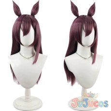 画像1: メジロドーベル　勝負服　コスプレウィッグ　ウマ娘プリティーダービー　コスプレ鬘　JUJUcosplay (1)