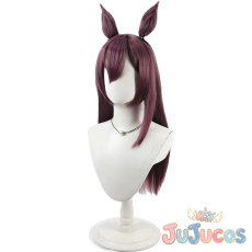 画像4: メジロドーベル　勝負服　コスプレウィッグ　ウマ娘プリティーダービー　コスプレ鬘　JUJUcosplay (4)