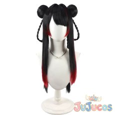 画像2: VTuber　月ノ美兎　チャイナ服　コスプレウィッグ　バーチャルYouTuber　コスプレ鬘　JUJUcosplay (2)