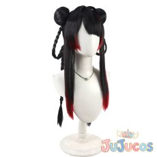 画像3: VTuber　月ノ美兎　チャイナ服　コスプレウィッグ　バーチャルYouTuber　コスプレ鬘　JUJUcosplay (3)