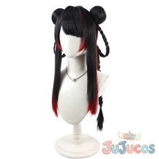 画像4: VTuber　月ノ美兎　チャイナ服　コスプレウィッグ　バーチャルYouTuber　コスプレ鬘　JUJUcosplay (4)