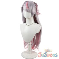 画像4: VTuber　兎咲ミミ　初期衣装　コスプレウィッグ　バーチャルYouTuber　コスプレ鬘　JUJUcosplay (4)