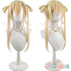 画像1: Vtuber　桃鈴ねね　森の妖精さん衣装　コスプレウィッグ　バーチャルYouTuber　コスプレ鬘　JUJUcosplay (1)