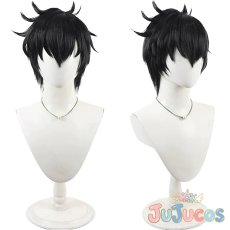 画像1: 鵺野鳴介　コスプレウィッグ　地獄先生ぬ〜べ〜　コスプレ鬘　JUJUcosplay (1)