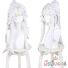 画像1: しはく(?白)　コスプレウィッグ　原神(げんしん)　コスプレ鬘　JUJUcosplay (1)