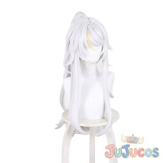 画像2: しはく(?白)　コスプレウィッグ　原神(げんしん)　コスプレ鬘　JUJUcosplay (2)