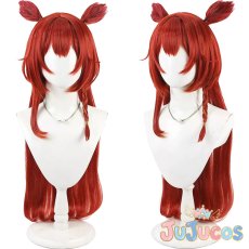 画像1: VTuber　猫汰つな　サイバーパンク　コスプレウィッグ　バーチャルYouTuber　コスプレ鬘　JUJUcosplay (1)