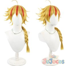 画像1: セイバー　コスプレウィッグ　Fate/strange Fake　コスプレ鬘　JUJUcosplay (1)