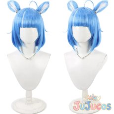 画像1: VTuber　海月雲ろあ　コスプレウィッグ　バーチャルYouTuber　コスプレ鬘　JUJUcosplay (1)