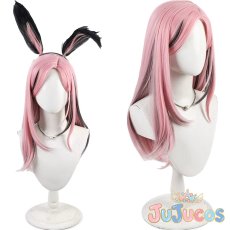 画像1: VTuber　森美声　ロッカー衣装　コスプレウィッグ　バーチャルYouTuber　コスプレ鬘　JUJUcosplay (1)