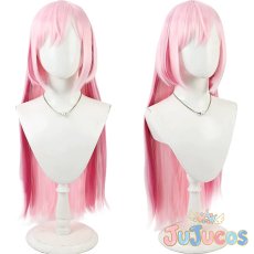 画像1: 桃乃　コスプレウィッグ　死亡遊戯で飯を食う。　コスプレ鬘　JUJUcosplay (1)