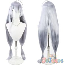 画像1: 青葉ちか　コスプレウィッグ　マギアレコード 魔法少女まどか☆マギカ外伝　コスプレ鬘　JUJUcosplay (1)