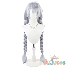 画像4: 青葉ちか　コスプレウィッグ　マギアレコード 魔法少女まどか☆マギカ外伝　コスプレ鬘　JUJUcosplay (4)