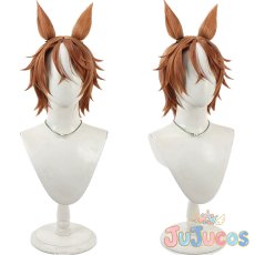 画像1: ディクタストライカ　コスプレウィッグ　ウマ娘プリティーダービー　コスプレ鬘　JUJUcosplay (1)