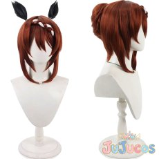 画像1: スーパークリーク　忍者　コスプレウィッグ　ウマ娘プリティーダービー　コスプレ鬘　JUJUcosplay (1)