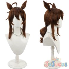画像1: ナカヤマフェスタ　祝祭遊戯　コスプレウィッグ　ウマ娘プリティーダービー　コスプレ鬘　JUJUcosplay (1)