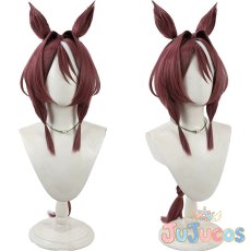 画像1: サクラチトセオー　勝負服　コスプレウィッグ　ウマ娘プリティーダービー　コスプレ鬘　JUJUcosplay (1)