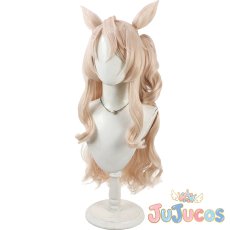 画像3: ヴィクトワールピサ　コスプレウィッグ　ウマ娘プリティーダービー　コスプレ鬘　JUJUcosplay (3)