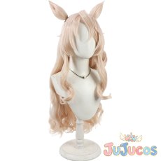 画像4: ヴィクトワールピサ　コスプレウィッグ　ウマ娘プリティーダービー　コスプレ鬘　JUJUcosplay (4)