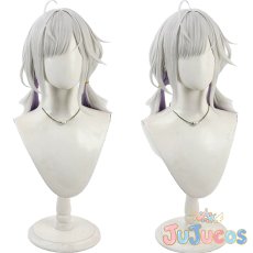 画像1: VTuber　Ayatsuno Yuni(純角ユニ)　コスプレウィッグ　バーチャルYouTuber　コスプレ鬘　JUJUcosplay (1)