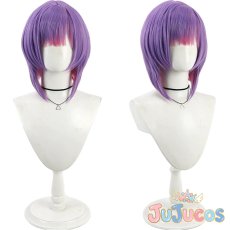 画像1: VTuber　常闇トワ　SHIN　コスプレウィッグ　バーチャルYouTuber　コスプレ鬘　JUJUcosplay (1)