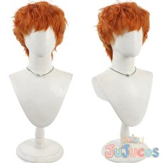 画像1: 猪名寺乱太郎　コスプレウィッグ　忍たま乱太郎　コスプレ鬘　JUJUcosplay (1)