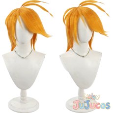 画像1: 美墨なぎさ(キュアブラック)　コスプレウィッグ　ふたりはプリキュア Max Heart　コスプレ鬘　JUJUcosplay (1)