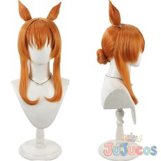 画像1: マヤノトップガン　花嫁　コスプレウィッグ　ウマ娘プリティーダービー　コスプレ鬘　JUJUcosplay (1)